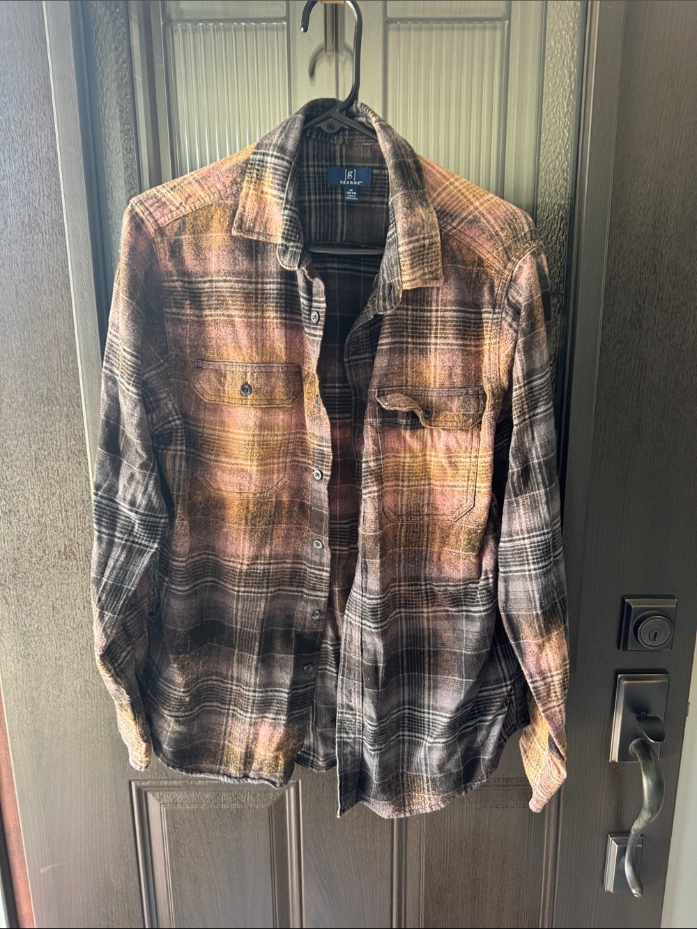 George Plaid Lightweight Shirt in Brown and Tan